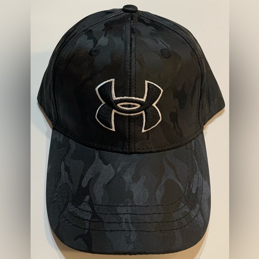 Black Camo Under Armor Hat
